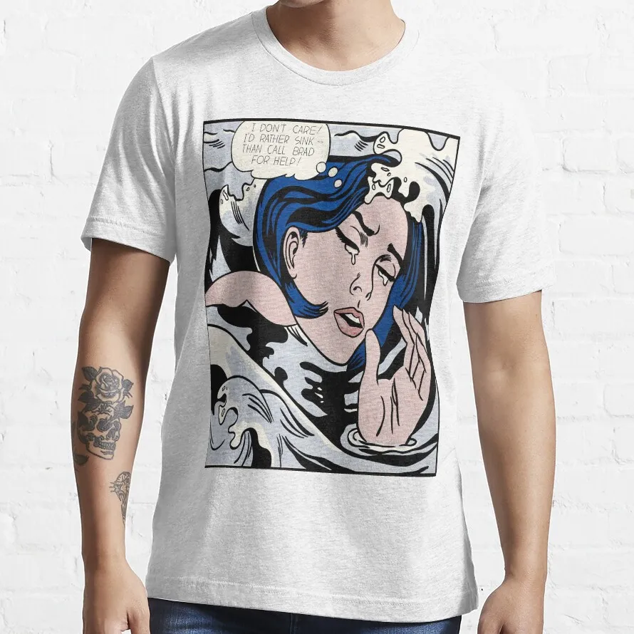 Girl drowning (Roy Lichtenstein - 1963) T-Shirt mens plain t shirts t-shirts man
Girl drowning (Roy Lichtenstein - 1963) T-Shirt mens plain t shirts t-shirts man