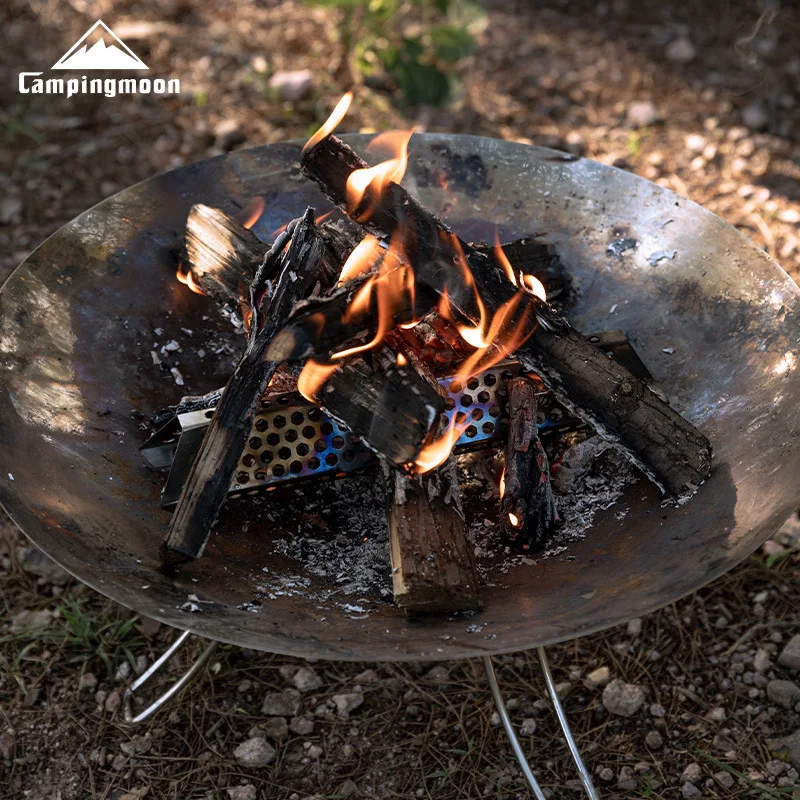 CAMPINGMOON Средний дровокол из нержавеющей стали для кемпинга, сотовая конструкция для полного сгорания и бездымного обжига.
CAMPINGMOON Средний дровокол из нержавеющей стали для кемпинга, сотовая конструкция для полного сгорания и бездымного обжига.