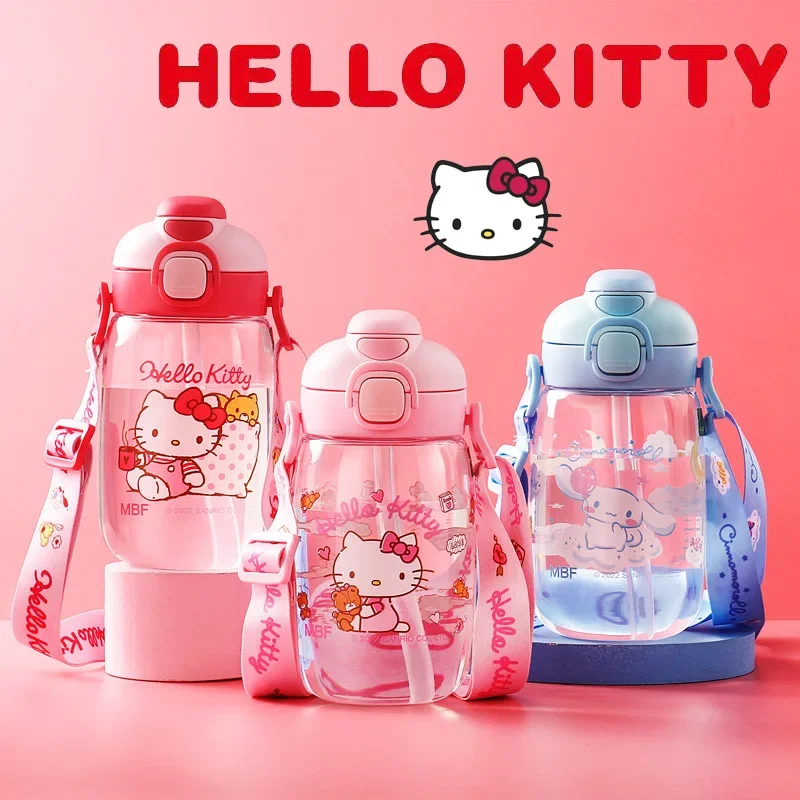 Hello Kitty Cinnamoroll Cup Drinking Water Bottle with Straw Shoulder Strap Kids Cute Anime Girls Tritan Milk Drinking Bottle
Hello Kitty Cinnamoroll Cup Drinking Water Bottle with Straw Shoulder Strap Kids Cute Anime Girls Tritan Milk Drinking Bottle