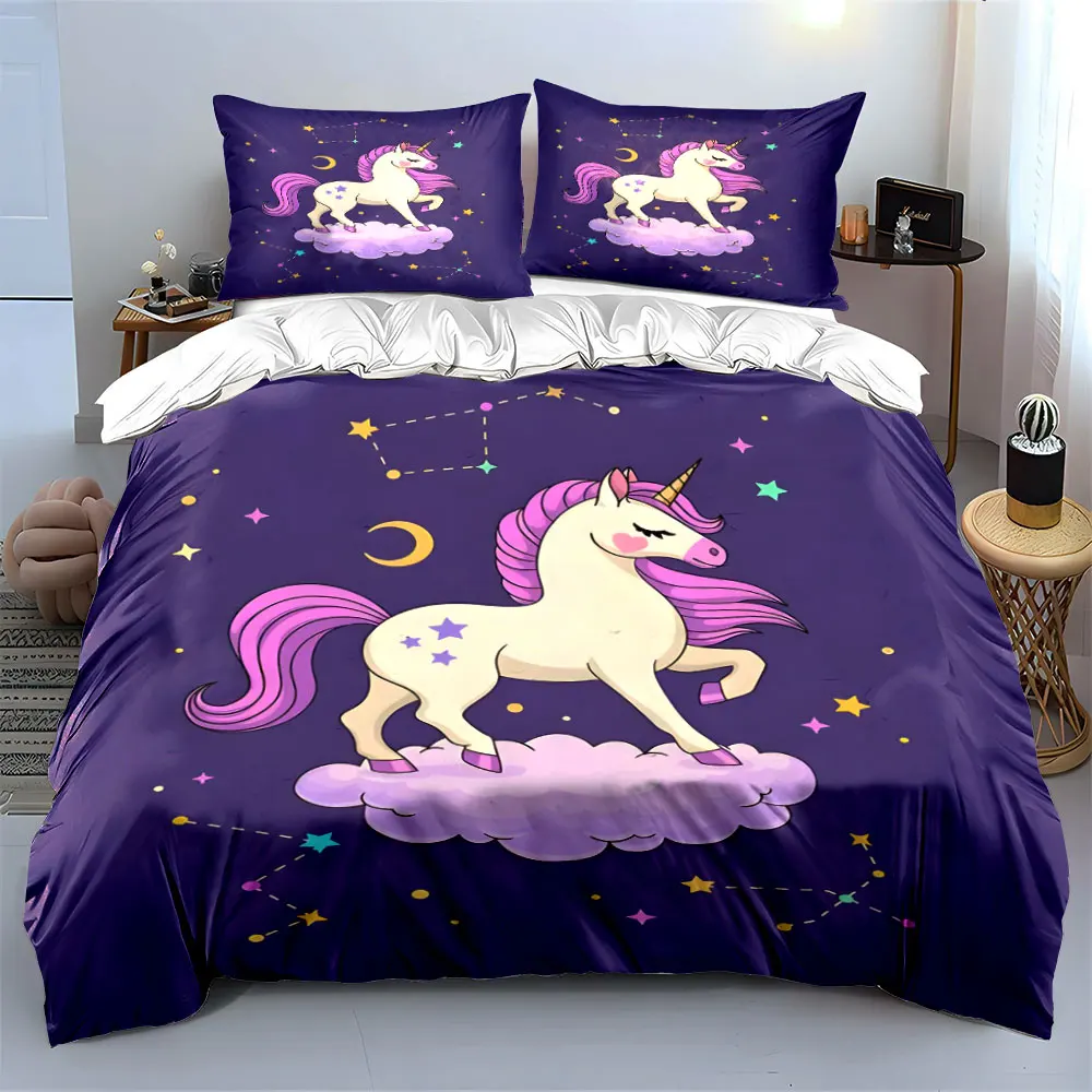 Dreamy Unicorn on Cloudy Sky Duvet Cover Set with 3D Printing Design Soft Polyester Bedding Set All-Season Comfort for gifts
Dreamy Unicorn on Cloudy Sky Duvet Cover Set with 3D Printing Design Soft Polyester Bedding Set All-Season Comfort for gifts