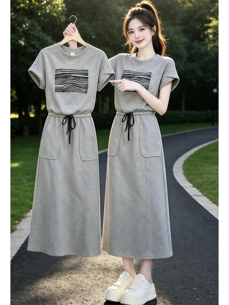 Casual round Neck Short Sleeve Printed High Waist Two-Piece Set Summer 2026 Slimming Trendy Breathable Comfortable T-shirt An...
Casual round Neck Short Sleeve Printed High Waist Two-Piece Set Summer 2026 Slimming Trendy Breathable Comfortable T-shirt An...