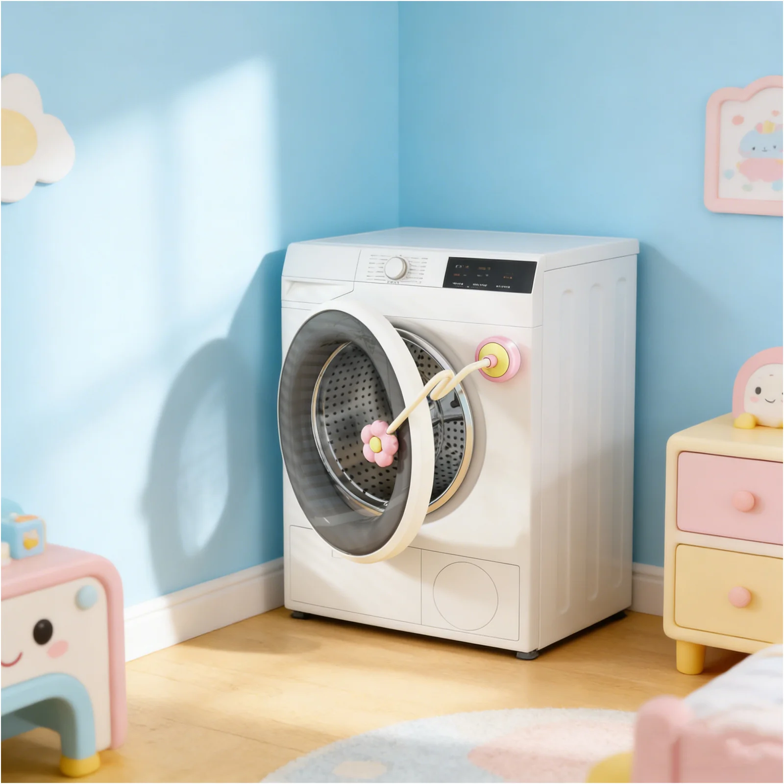 Flower Shape Washing Machine Door Stopper Flexible Front Load Washer Door Prop Soft Suction Cup Odor Prevention Ventilation
Flower Shape Washing Machine Door Stopper Flexible Front Load Washer Door Prop Soft Suction Cup Odor Prevention Ventilation