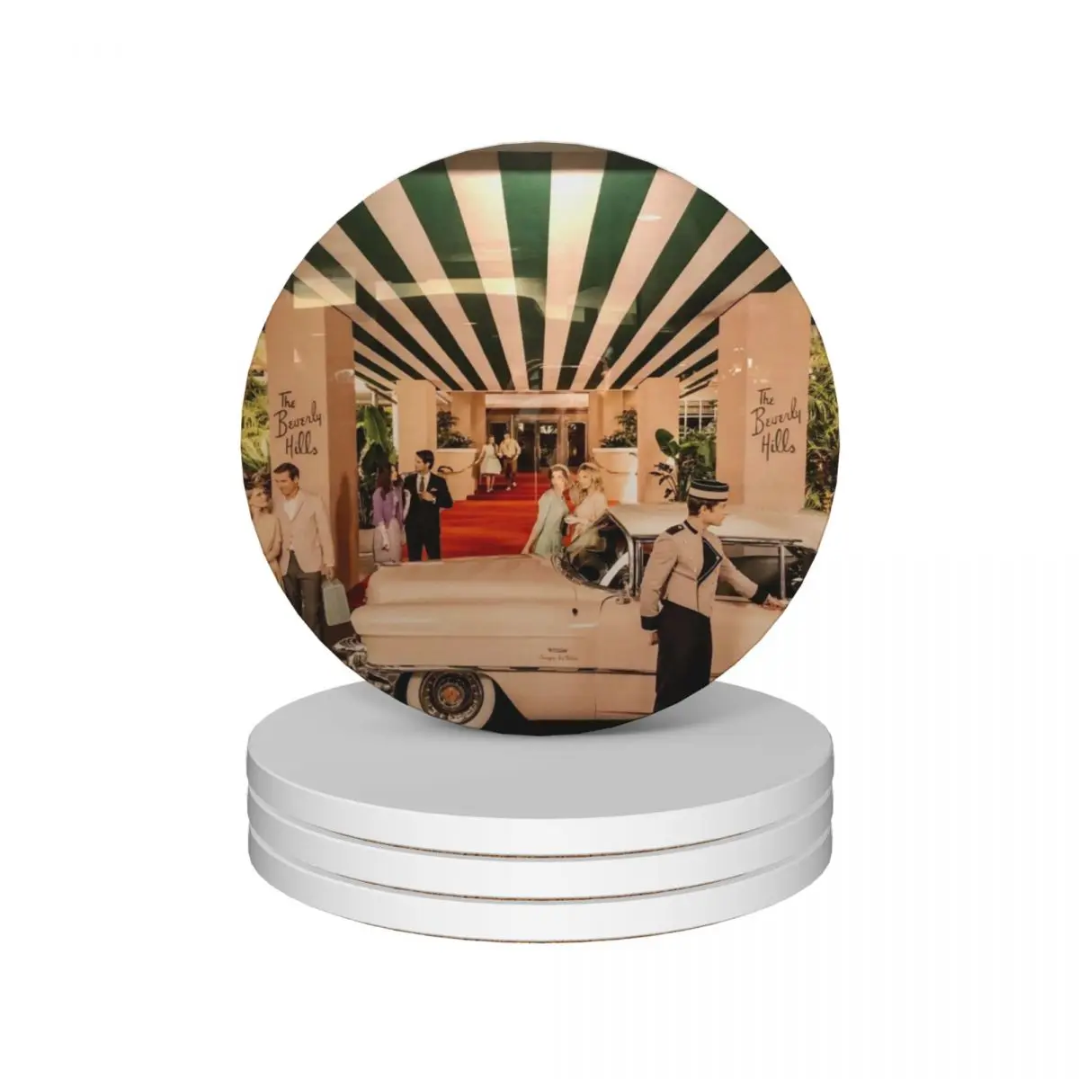 Vintage Beverly Hills Hotel Poster Ceramic Coasters (Set of 4) flower coffee Coasters
Vintage Beverly Hills Hotel Poster Ceramic Coasters (Set of 4) flower coffee Coasters