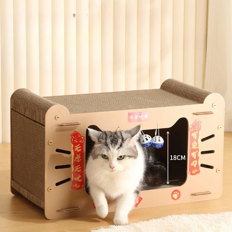 New Double-layer Cat Scratching Board Cat Nest Wear-resistant Scratching Board Integrated Cat House Universal DIY
New Double-layer Cat Scratching Board Cat Nest Wear-resistant Scratching Board Integrated Cat House Universal DIY