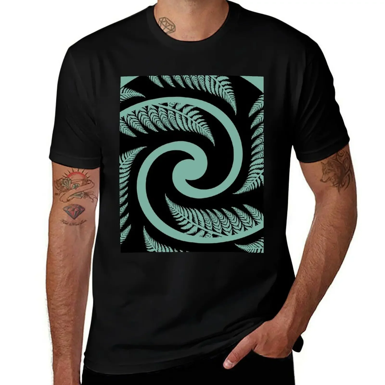 New Zealand Silver Fern in a KORU T-Shirt kawaii clothes boys animal print tops Men's cotton t-shirt
New Zealand Silver Fern in a KORU T-Shirt kawaii clothes boys animal print tops Men's cotton t-shirt