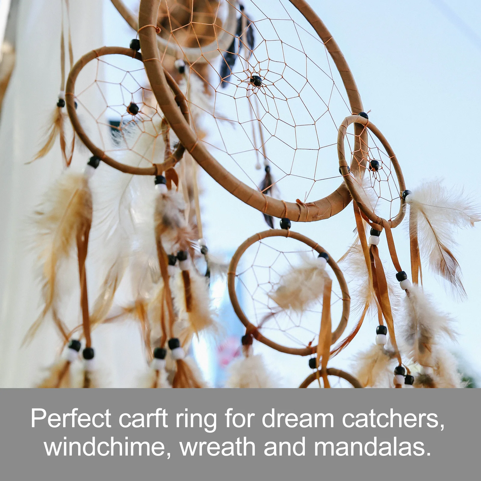 12pcs Bamboo Circle Accessories Craft Rings Dream Catcher Supplies Frames Windchime Wreath Mandalas Home Decor Items 
12pcs Bamboo Circle Accessories Craft Rings Dream Catcher Supplies Frames Windchime Wreath Mandalas Home Decor Items