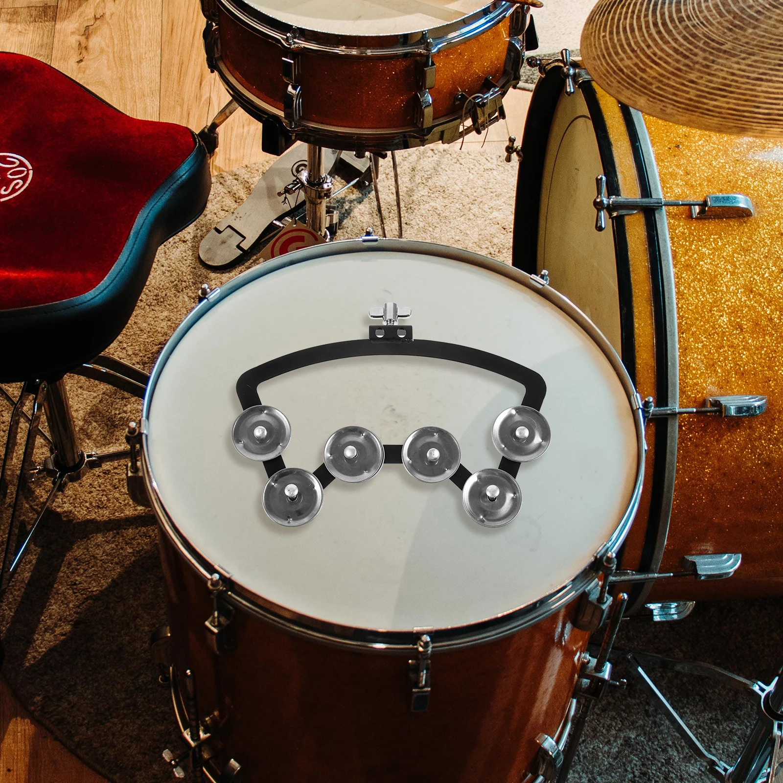 Snare Drum Ring Bell Musical Instrument Accessories Mountable Symbal Hihat Tambourine 
Snare Drum Ring Bell Musical Instrument Accessories Mountable Symbal Hihat Tambourine