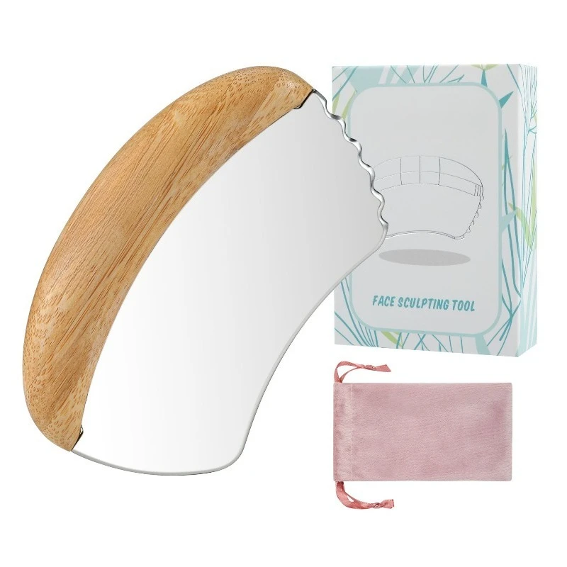 Natural Wooden Handle Stainless Steel Scraping Plate 304 Metal Gua Sha Massager For Whole Body Care
Natural Wooden Handle Stainless Steel Scraping Plate 304 Metal Gua Sha Massager For Whole Body Care