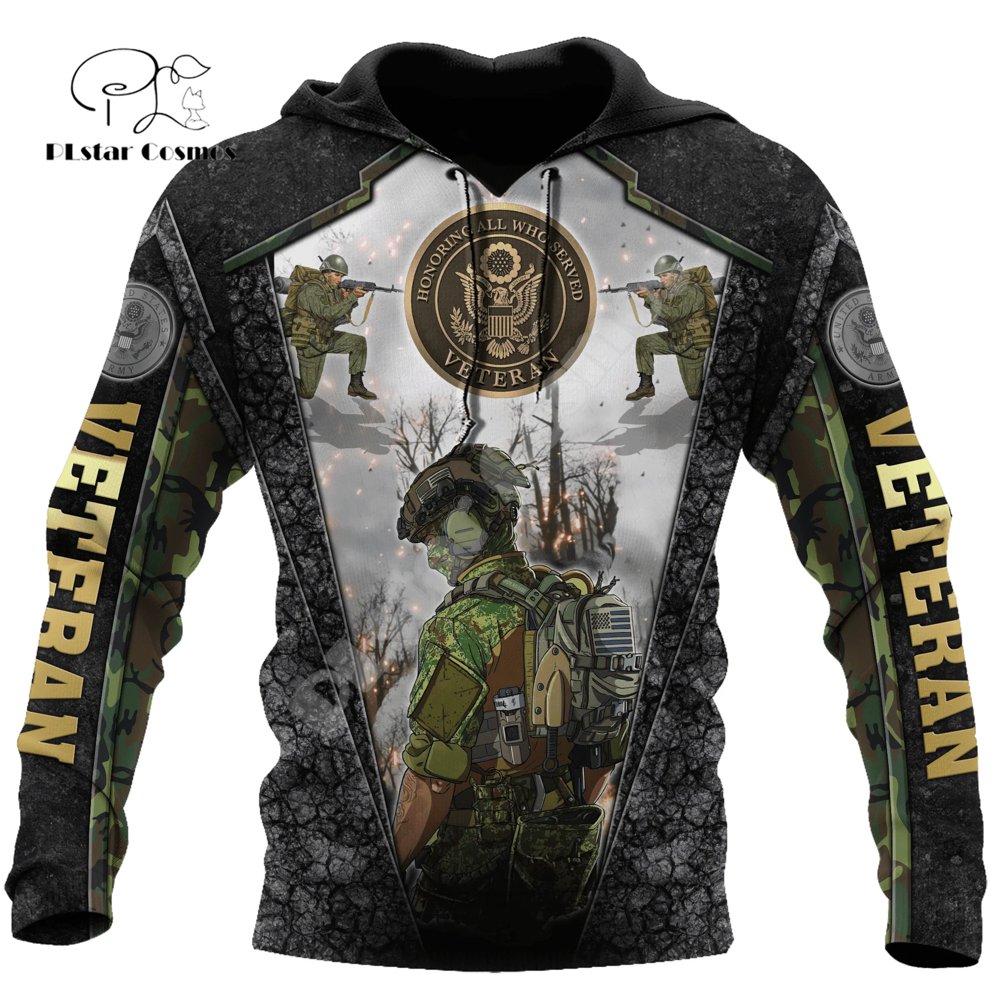 Custom Name Army Military Veteran Soldier Camo Eagle Long Sleeves Tracksuit 3DPrint Pullover Streetwear Casual Jacket Hoodies 17
Custom Name Army Military Veteran Soldier Camo Eagle Long Sleeves Tracksuit 3DPrint Pullover Streetwear Casual Jacket Hoodies 17