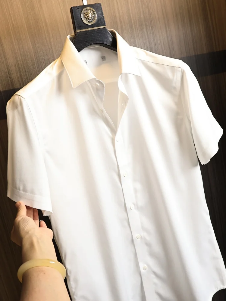 Anti-Wrinkle Comfortable Summer Men's Business Short Sleeve Shirt Texture Feel Breathable Flip-Collar Fashionable Casual Wear
Anti-Wrinkle Comfortable Summer Men's Business Short Sleeve Shirt Texture Feel Breathable Flip-Collar Fashionable Casual Wear