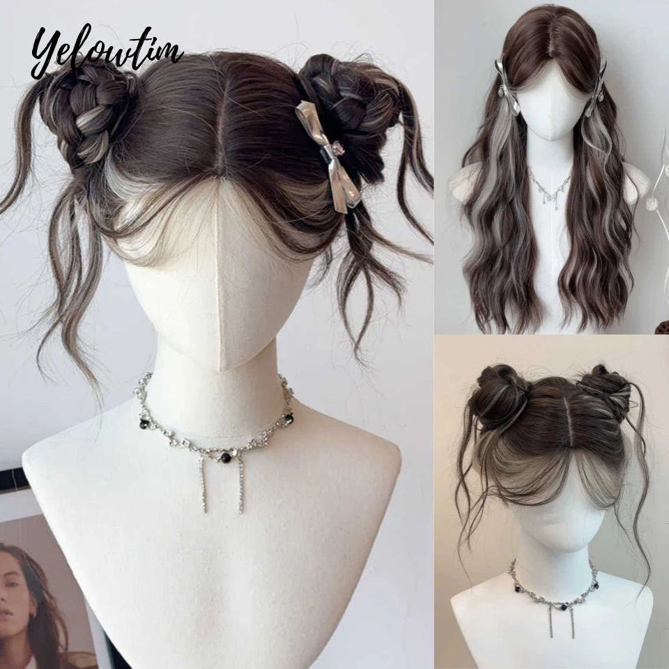 Yelowtim Synthetic Long Brown Ombre Wigs for Women Natural Hair Wavy Wigs Middle Part Female Wig Cosplay Heat Resistant Wigs
Yelowtim Synthetic Long Brown Ombre Wigs for Women Natural Hair Wavy Wigs Middle Part Female Wig Cosplay Heat Resistant Wigs
