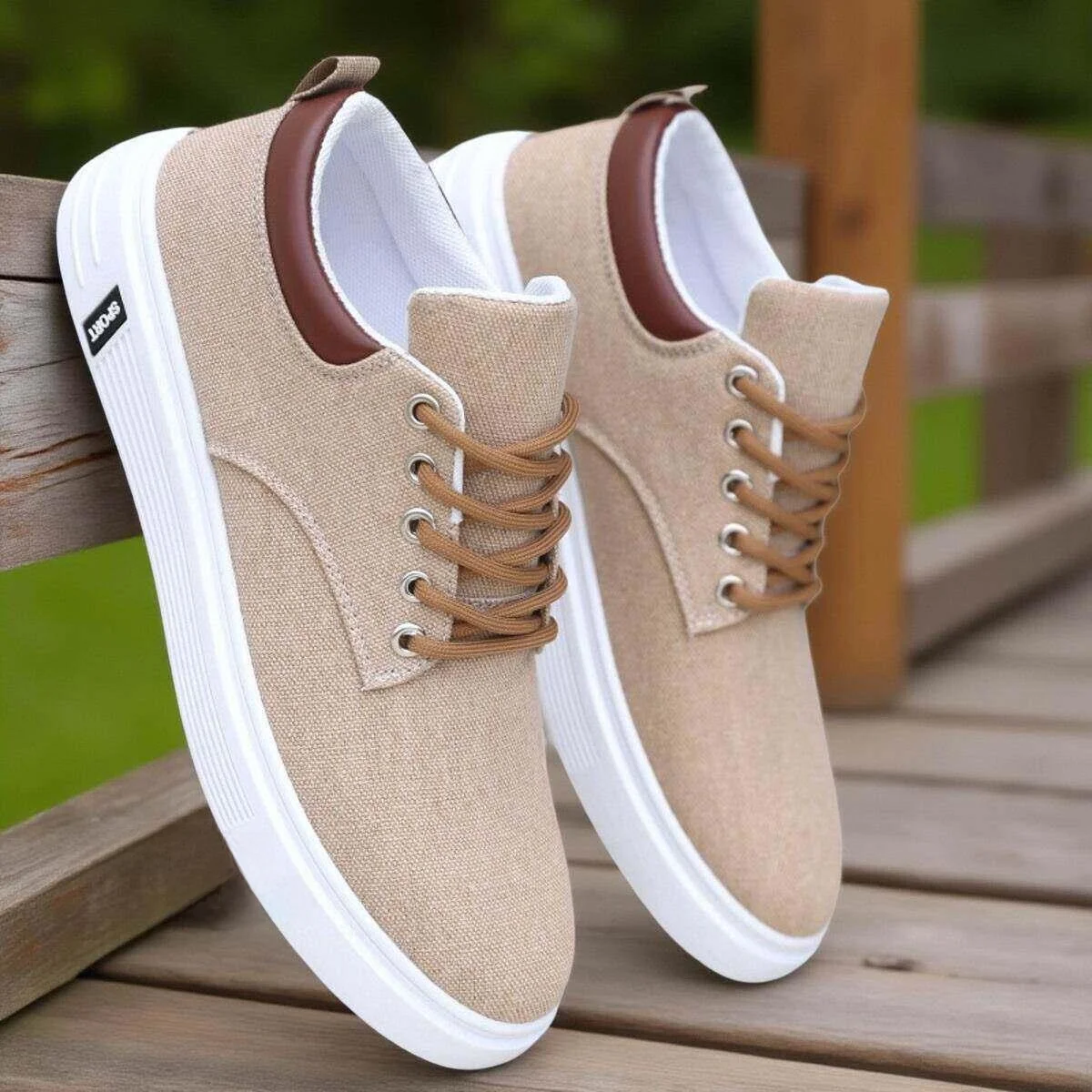 Men's Summer Breathable Canvas Shoes Soft Bottom Casual Sports Shoes Versatile Flat Laced Low Top Rubber Outsole round Toe
Men's Summer Breathable Canvas Shoes Soft Bottom Casual Sports Shoes Versatile Flat Laced Low Top Rubber Outsole round Toe