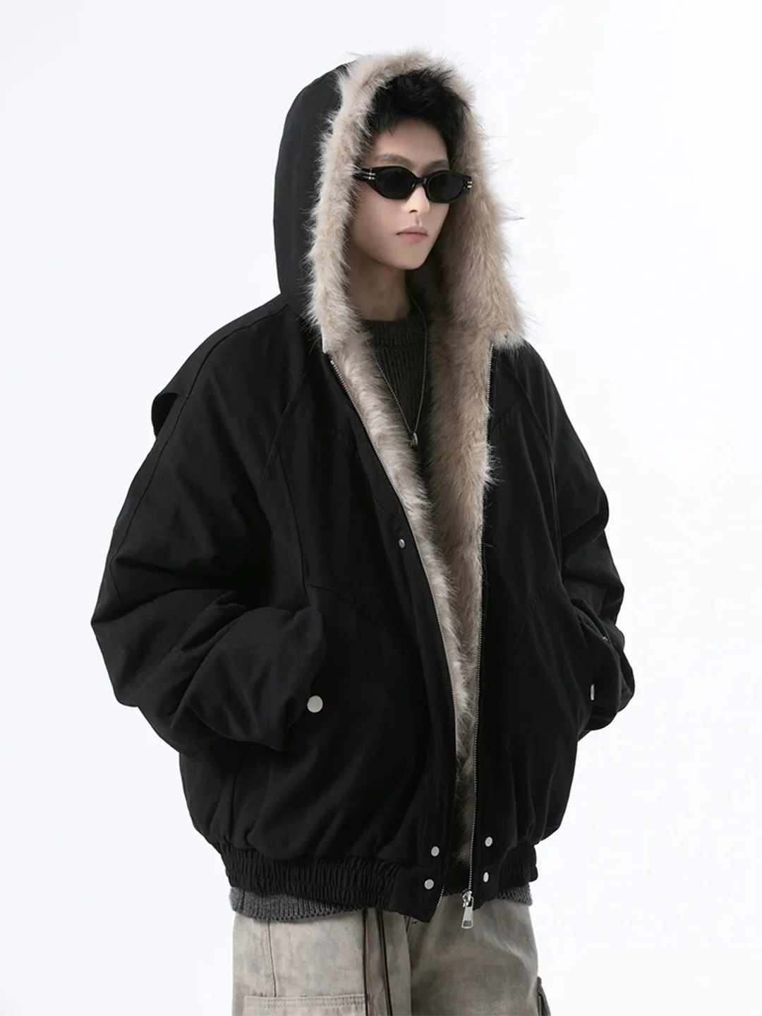 Thiened Fce Lined Hooded Jaet ort Sle Patchwork Cotton Coat for Men Winter Warm Casual Outerwear Cleanfit Sle
Thiened Fce Lined Hooded Jaet ort Sle Patchwork Cotton Coat for Men Winter Warm Casual Outerwear Cleanfit Sle