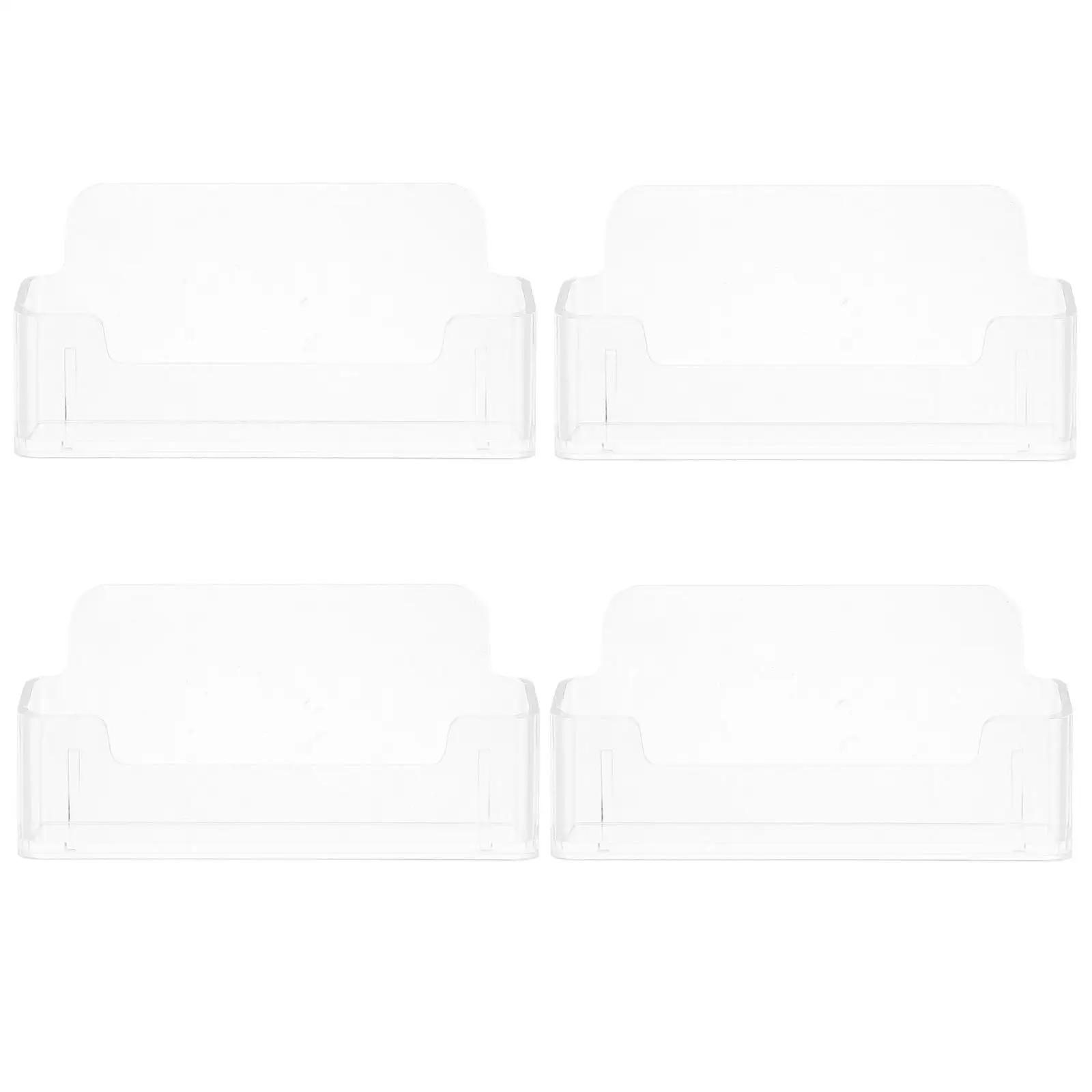 4 Pcs Transparent Business Card Holder Stand Acrylic Desk Organizer Display Case Storage Rack for Office Home Use
4 Pcs Transparent Business Card Holder Stand Acrylic Desk Organizer Display Case Storage Rack for Office Home Use