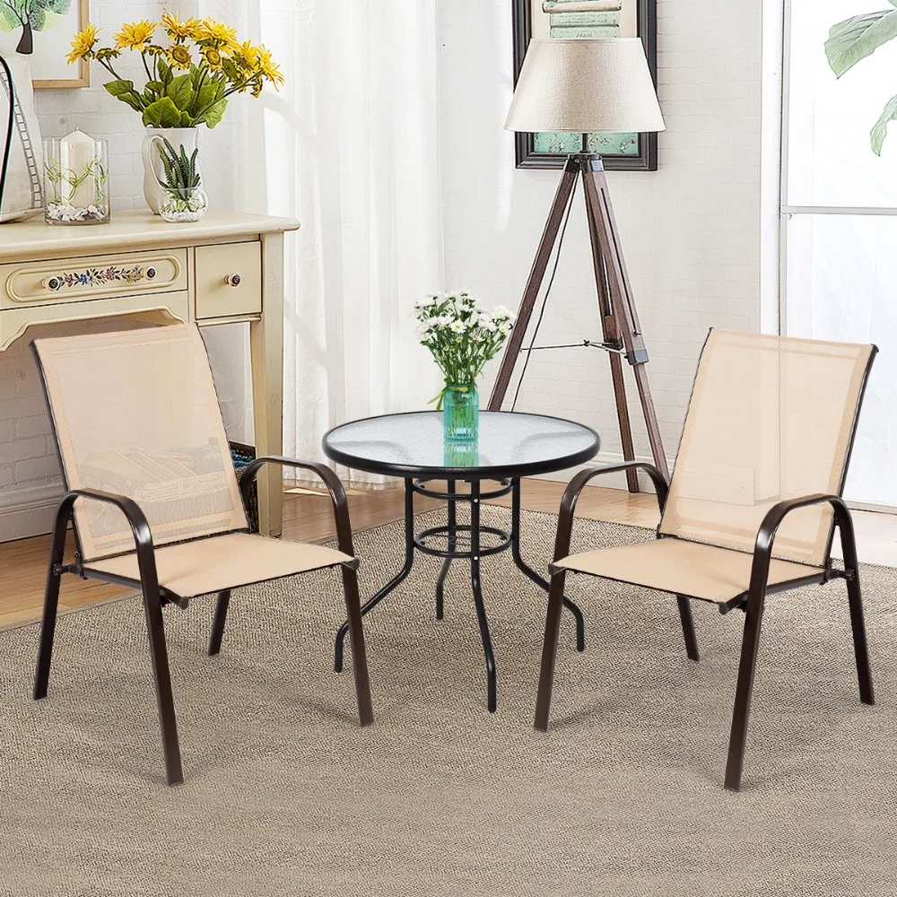 2PCS Patio Chairs Outdoor Dining Chairs with Armrest for Porch Backyard Beige
2PCS Patio Chairs Outdoor Dining Chairs with Armrest for Porch Backyard Beige