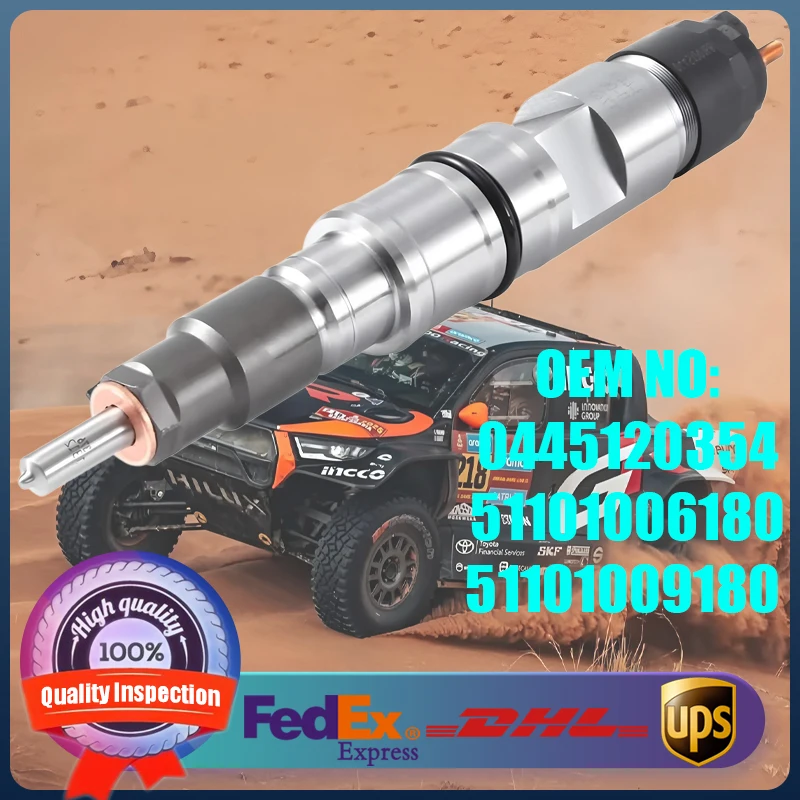 High Quality Common Rail Fuel Injector 0445120354 51101009180 51101006180 Suitable for MAN LIONS COACH TGS TGX Truck
High Quality Common Rail Fuel Injector 0445120354 51101009180 51101006180 Suitable for MAN LIONS COACH TGS TGX Truck