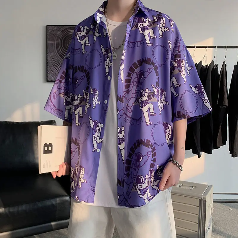 2023 Summer New Light Luxury Fashion Shirt Men Loose Casual Short-sleeved Shirt All-match Boutique Clothing Simple Style
2023 Summer New Light Luxury Fashion Shirt Men Loose Casual Short-sleeved Shirt All-match Boutique Clothing Simple Style