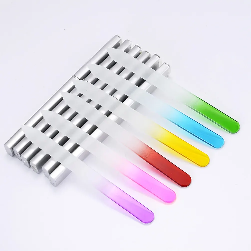 6Pcs Colorful Frosted Glass Nail Files Double-Sided Rough Fine Grit for Natural False Nails Extensions Manicure Buffer Nail Care
6Pcs Colorful Frosted Glass Nail Files Double-Sided Rough Fine Grit for Natural False Nails Extensions Manicure Buffer Nail Care