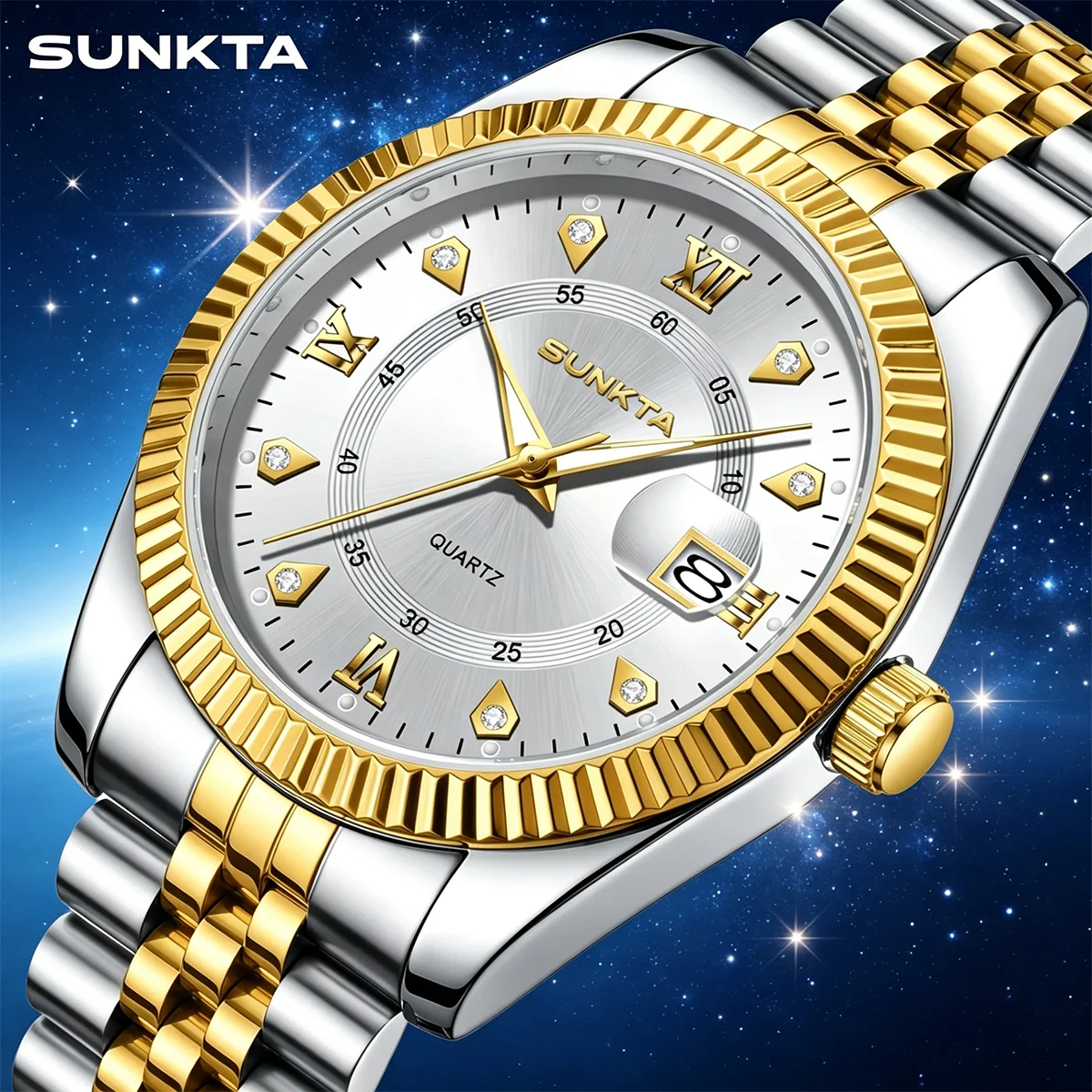 SUNKTA Luxury Men Wristwatch Business Waterproof Luminous Date Military Man Watch Stainless Steel Fashion Men's Quartz Watches
SUNKTA Luxury Men Wristwatch Business Waterproof Luminous Date Military Man Watch Stainless Steel Fashion Men's Quartz Watches