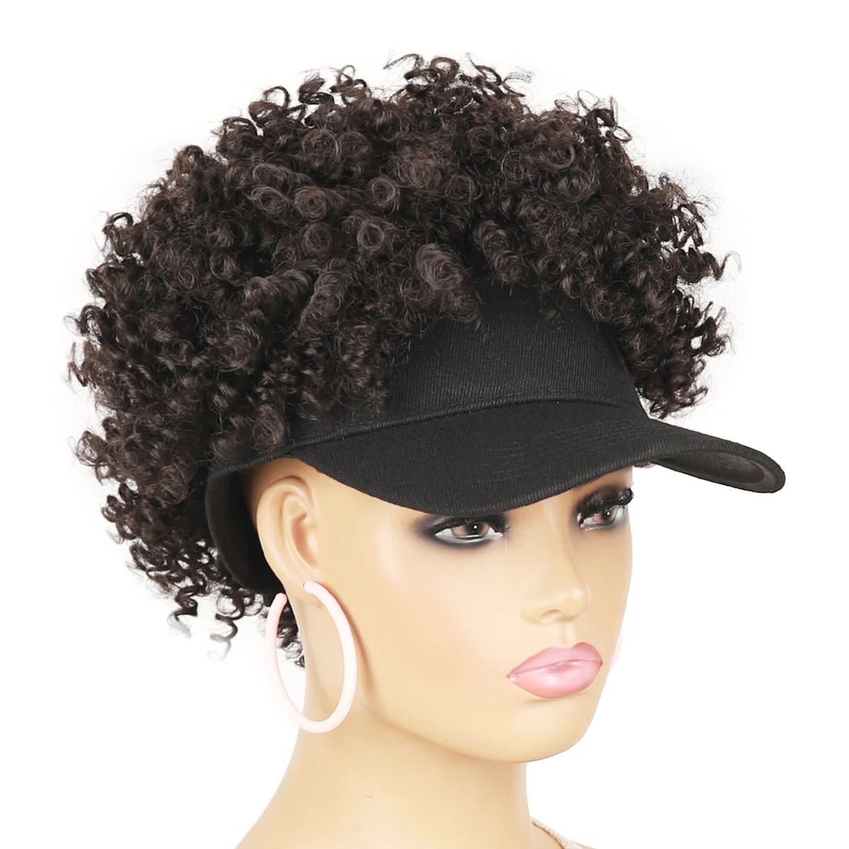 Hat Wigs Curly Hair With Baseball Cap for Women Girls Wig with Adjustable Strap Black Unisex K-Pop Synthetic Cap Wig For Ladies
Hat Wigs Curly Hair With Baseball Cap for Women Girls Wig with Adjustable Strap Black Unisex K-Pop Synthetic Cap Wig For Ladies