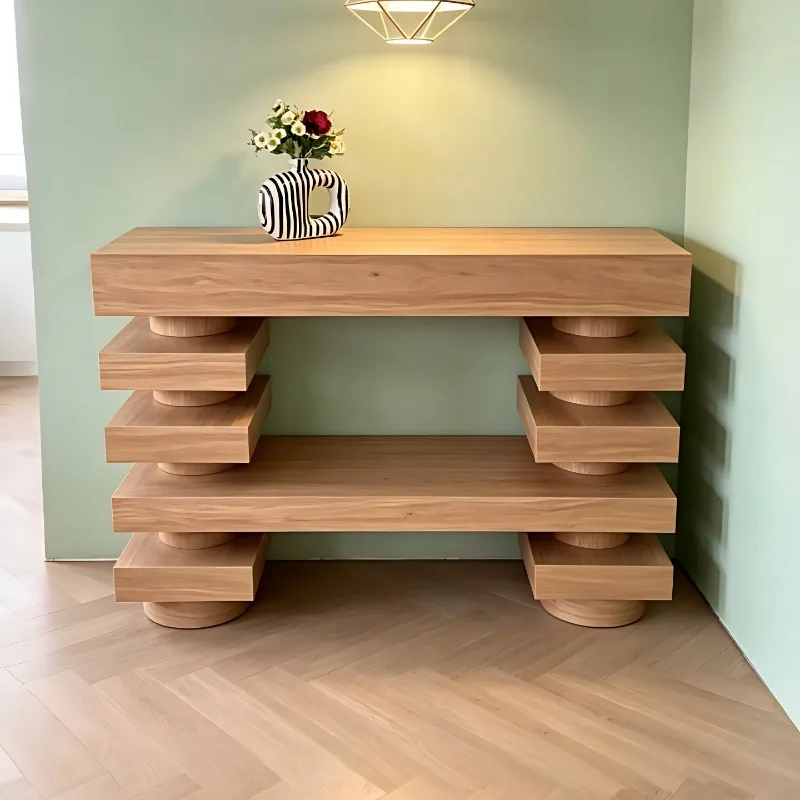 Wall-to-wall entrance table, solid wood, multi-layer entrance cabinet for table, long table
Wall-to-wall entrance table, solid wood, multi-layer entrance cabinet for table, long table