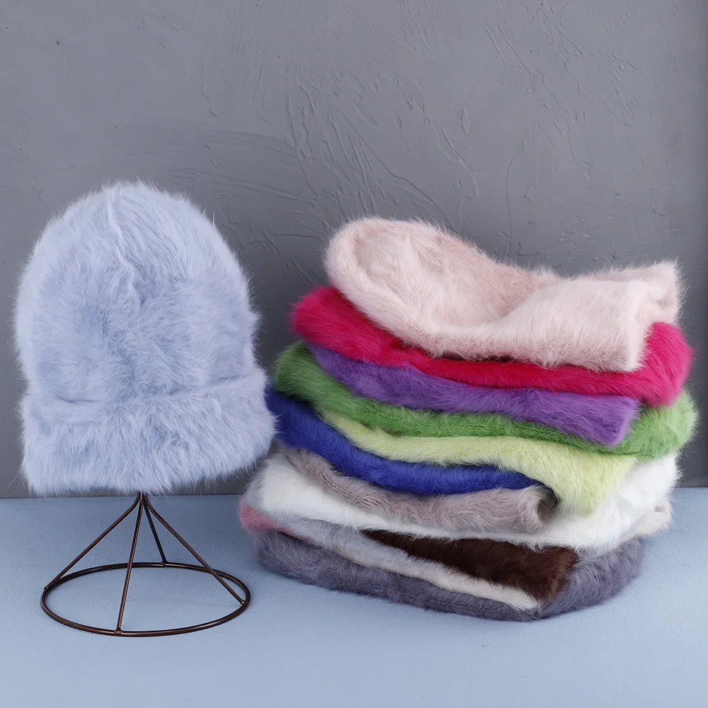 Rabbit hair Beanies hat for women autumn and winter plush cute head cap cold resistant warm furry hat
Rabbit hair Beanies hat for women autumn and winter plush cute head cap cold resistant warm furry hat