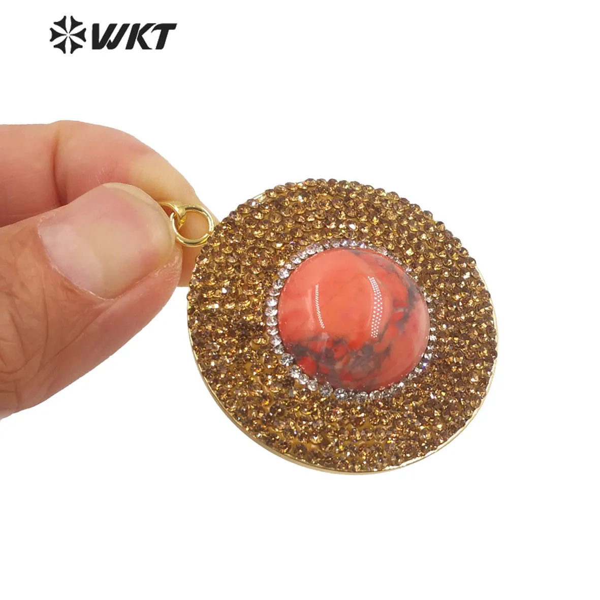 WT-P1900 WKT 2026 NEW ARRIVALS Lovely Round Shape Gemstone Pendant Women Gift Jewelry Hot Sale Trend Party Gift
WT-P1900 WKT 2026 NEW ARRIVALS Lovely Round Shape Gemstone Pendant Women Gift Jewelry Hot Sale Trend Party Gift