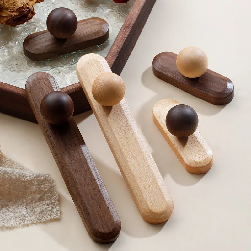 New Chinese-style Dressers Drawer Wardrobe Door Handle Simple Walnut Wood Light Luxury Furniture Cabinet Door Kitchen Handle
New Chinese-style Dressers Drawer Wardrobe Door Handle Simple Walnut Wood Light Luxury Furniture Cabinet Door Kitchen Handle