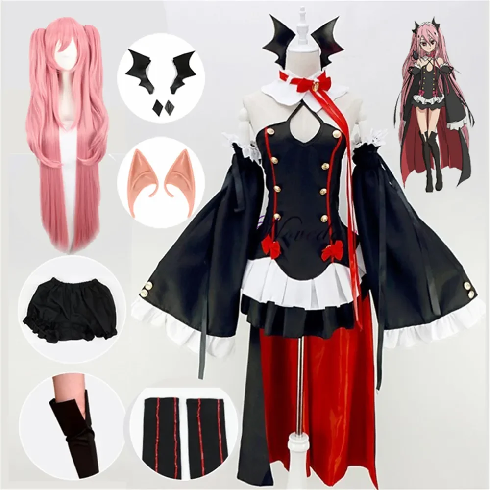 Костюм для косплея серофа из конца Овари no Seraph Krul Tepes, парик для косплея, аниме ведьма вампира, костюм на Хэллоуин для женщин
Костюм для косплея серофа из конца Овари no Seraph Krul Tepes, парик для косплея, аниме ведьма вампира, костюм на Хэллоуин для женщин