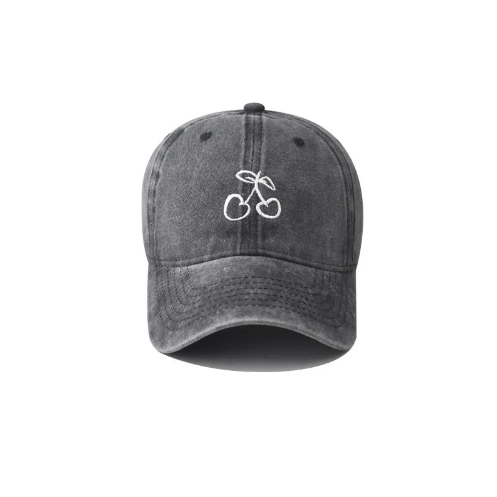 Embroidered Cherry Baseball Cap Solid Color Big Head Circumference Peaked Cap Adorable Sun Protection Sunscreen Sun Hat Camping
Embroidered Cherry Baseball Cap Solid Color Big Head Circumference Peaked Cap Adorable Sun Protection Sunscreen Sun Hat Camping