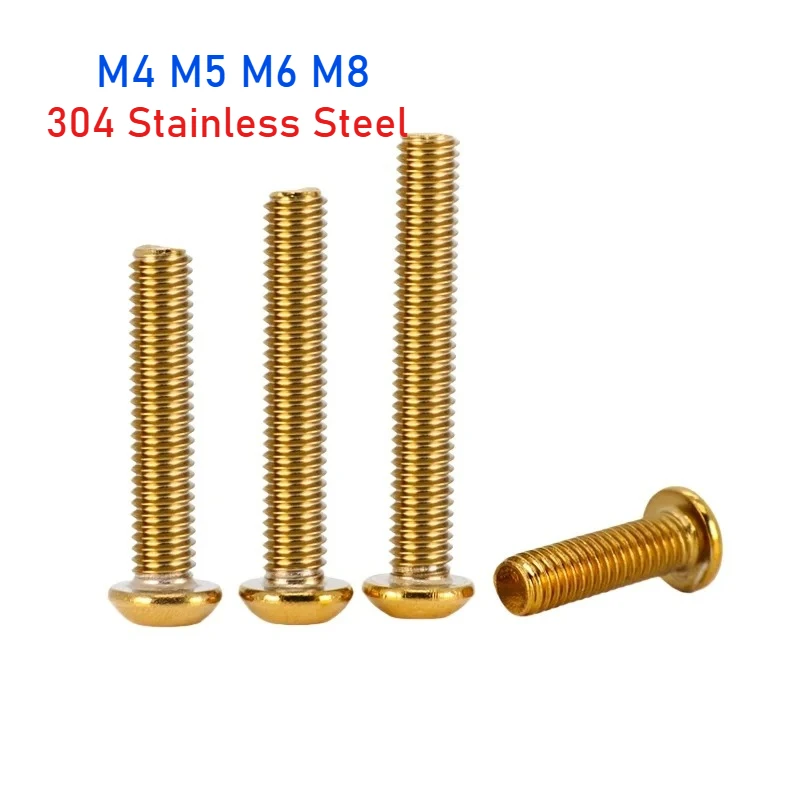 M4 M5 M6 M8 304 Stainless Steel Titanium Gold Mushroom Head Bolt Half Round Head Hexagonal Screw for Motorcycle
M4 M5 M6 M8 304 Stainless Steel Titanium Gold Mushroom Head Bolt Half Round Head Hexagonal Screw for Motorcycle