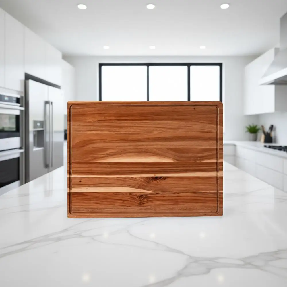 24 x 18 Inch Acacia Wood Cutting Board - Large Chopping Block with Juice Groove for Kitchen, BBQ, and Carving
24 x 18 Inch Acacia Wood Cutting Board - Large Chopping Block with Juice Groove for Kitchen, BBQ, and Carving