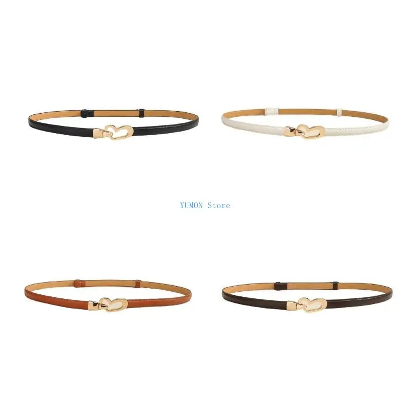 D0UD Comfortable Adjustable Waist Strap Belt Slin Waistband for Women Stylish Heart Clasp Detail PU Leather Daily Wear
D0UD Comfortable Adjustable Waist Strap Belt Slin Waistband for Women Stylish Heart Clasp Detail PU Leather Daily Wear