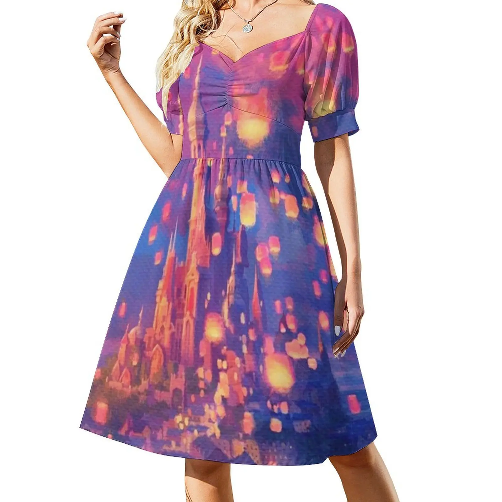 Lanterns floating Short Sleeved Dress summer woman dress 2025 dress for woman women's elegant loose dresses
Lanterns floating Short Sleeved Dress summer woman dress 2025 dress for woman women's elegant loose dresses
