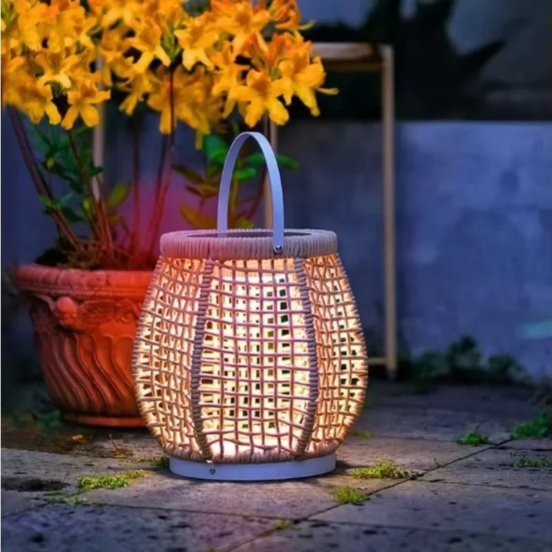 Solar Rattan Wicker Chandeliers Outdoor Waterproof IP65 Camping Rattan Woven Portable Light LED Courtyard Landscape Floor Lamp
Solar Rattan Wicker Chandeliers Outdoor Waterproof IP65 Camping Rattan Woven Portable Light LED Courtyard Landscape Floor Lamp