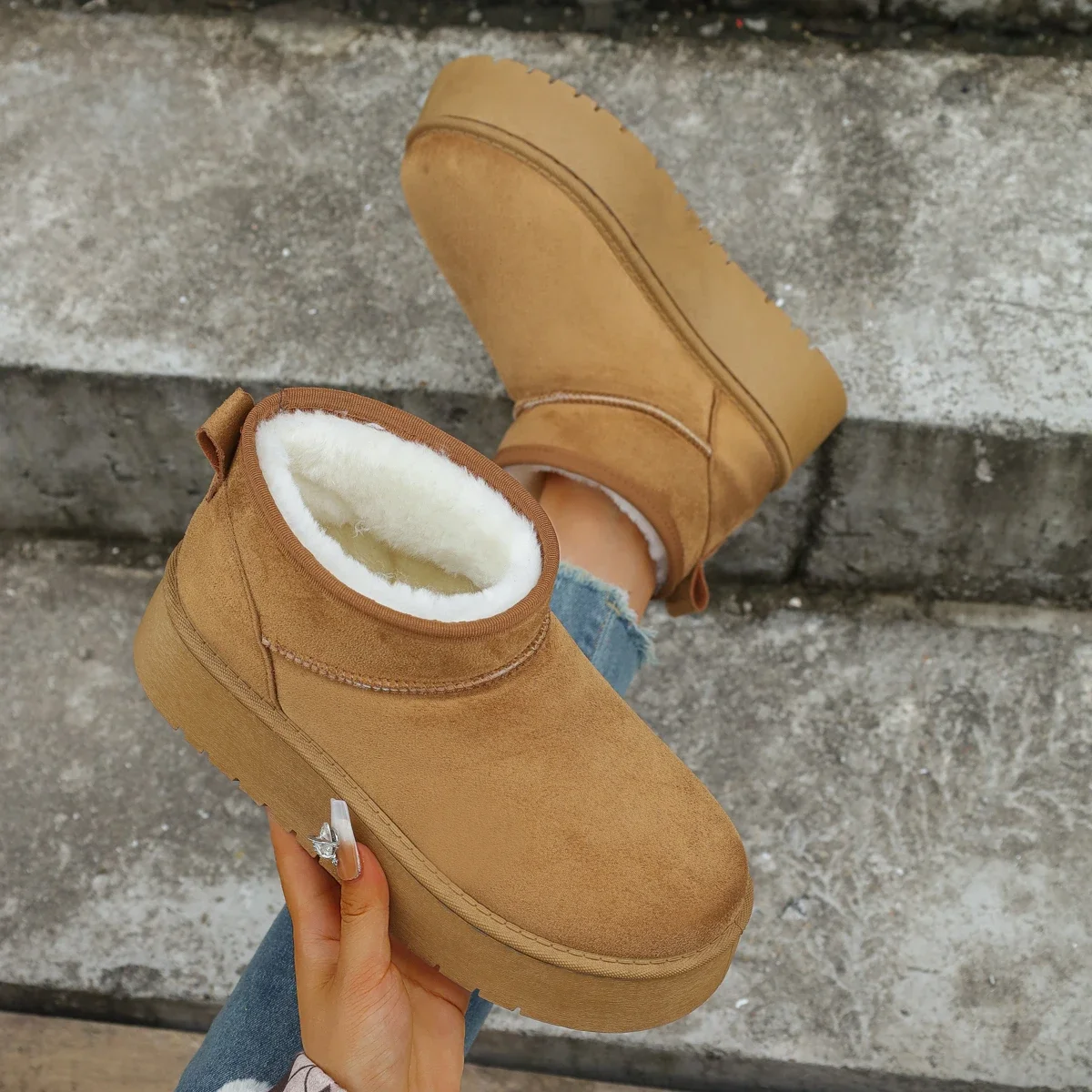 Новинка 2025, женские зимние ботинки, модная женская обувь на плоской подошве, повседневные короткие плюшевые теплые ботильоны «Челси», Zapatos De Mujer
Новинка 2025, женские зимние ботинки, модная женская обувь на плоской подошве, повседневные короткие плюшевые теплые ботильоны «Челси», Zapatos De Mujer