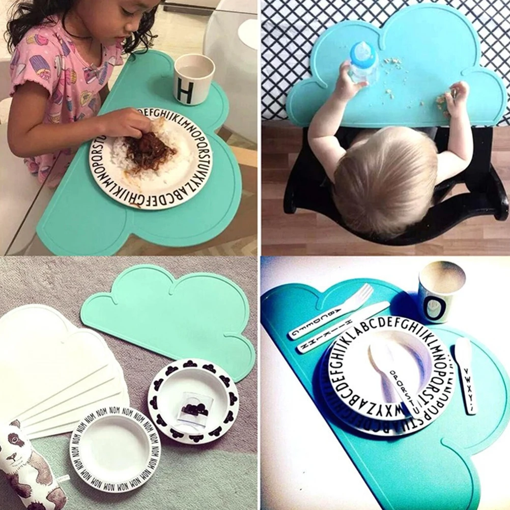 2 Pcs Silicone Cloud Placemat Shaped Placemats Pet Dinning Pad Bowl Dish Heat Insulation Table Children Cup Dinner
2 Pcs Silicone Cloud Placemat Shaped Placemats Pet Dinning Pad Bowl Dish Heat Insulation Table Children Cup Dinner