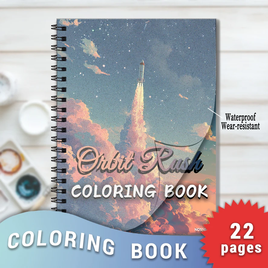 Orbit Rush Coloring Book - 8.3x 11.2 Inch 22 Page Coloring Book - Helps Reduce Stress and Ease Emotions
Orbit Rush Coloring Book - 8.3x 11.2 Inch 22 Page Coloring Book - Helps Reduce Stress and Ease Emotions