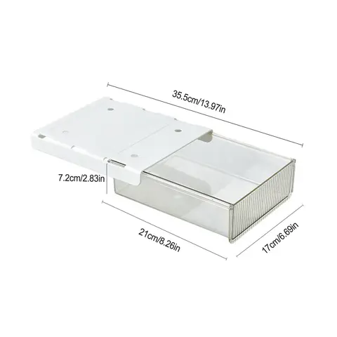 Under Desk Storage Drawers Mounted Desk Drawer Attachable Slide-out Drawer Self-Adhesive Under Desk Drawer