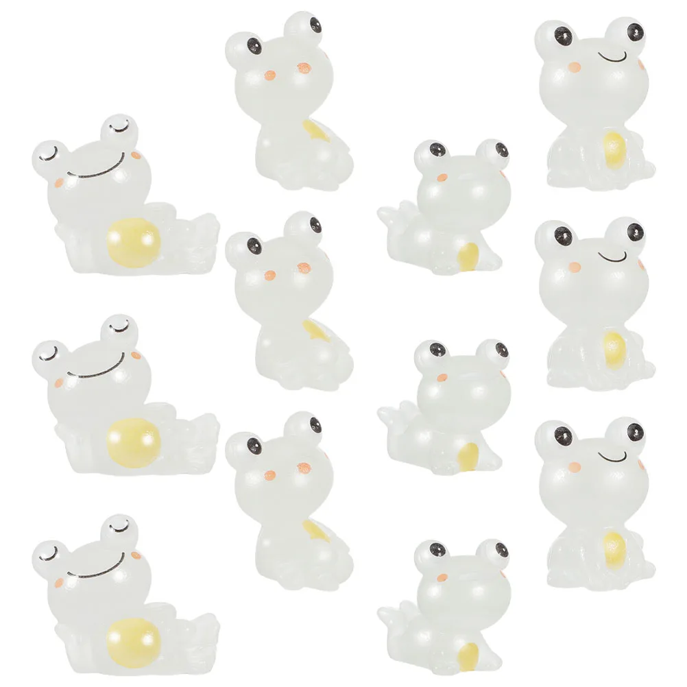 12 Pcs Glow in Dark Frog naments Resin Mini Crafts Decorative Figurines for Car Yard Garden House L
12 Pcs Glow in Dark Frog naments Resin Mini Crafts Decorative Figurines for Car Yard Garden House L