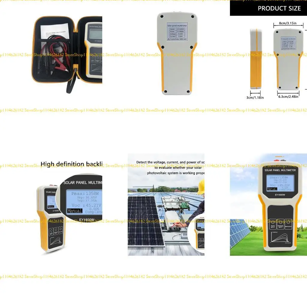 Q2Q4 Professional Photovoltaic Multimeter Tester With AutoVOC Voltages Detection For 5-1600W Solar Panel And Module
Q2Q4 Professional Photovoltaic Multimeter Tester With AutoVOC Voltages Detection For 5-1600W Solar Panel And Module