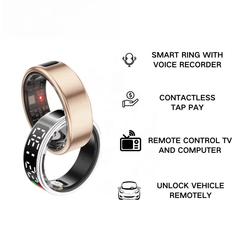 New Trending Smart Ring M3 Multifunctional Smart Ring Health Tracker NFC Voice Touch Control Vibration Alert
New Trending Smart Ring M3 Multifunctional Smart Ring Health Tracker NFC Voice Touch Control Vibration Alert