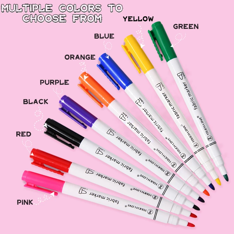 Fabric Marker Set 8 Colors No Bleed Fade Resistant Smooth Writing for School Supplies Stationery Art Durable Creative Gift Tool
Fabric Marker Set 8 Colors No Bleed Fade Resistant Smooth Writing for School Supplies Stationery Art Durable Creative Gift Tool