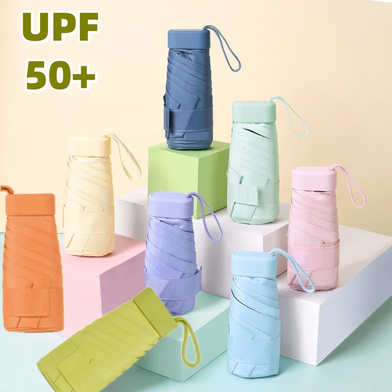 Mini Capsule Folding Umbrella,UPF50+ Rainproof Textile,Pocket Compact Parasol,Camping Travel Outdoor,All Round Sun UV Protection
Mini Capsule Folding Umbrella,UPF50+ Rainproof Textile,Pocket Compact Parasol,Camping Travel Outdoor,All Round Sun UV Protection