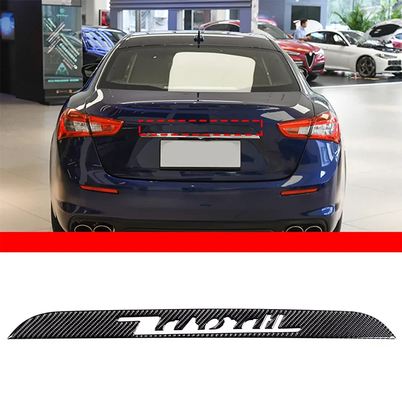 Soft Carbon Fiber Car Trunk Logo Decoration Strip for Maserati Ghibli 2013-2022 Exterior Modification Accessories
Soft Carbon Fiber Car Trunk Logo Decoration Strip for Maserati Ghibli 2013-2022 Exterior Modification Accessories