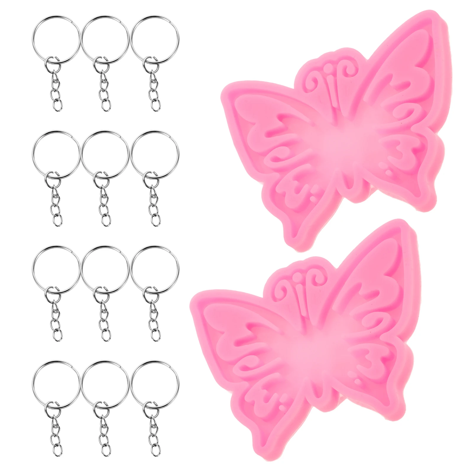 Butterfly Keychain Molds Silicone Reusable Lightweight Durable DIY Casting Epoxy Resin Jewelry Pendant Accessories Mold Kit
Butterfly Keychain Molds Silicone Reusable Lightweight Durable DIY Casting Epoxy Resin Jewelry Pendant Accessories Mold Kit