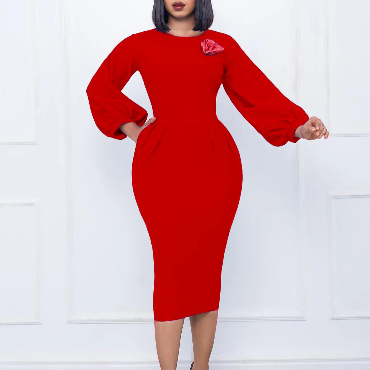 2023 Elegant African Dresses for Women Summer African Long Sleeve High Waist Polyester Sexy Slim Robe S-3XL African Clothing
2023 Elegant African Dresses for Women Summer African Long Sleeve High Waist Polyester Sexy Slim Robe S-3XL African Clothing