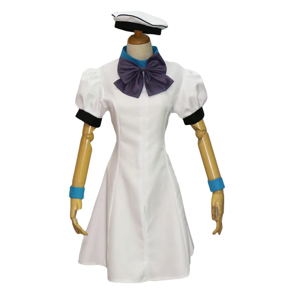 Customized Anime When They Cry Higurashi no Naku Koro ni Rena Ryuugu Halloween Cosplay Costume with Hat and Wristbands
Customized Anime When They Cry Higurashi no Naku Koro ni Rena Ryuugu Halloween Cosplay Costume with Hat and Wristbands