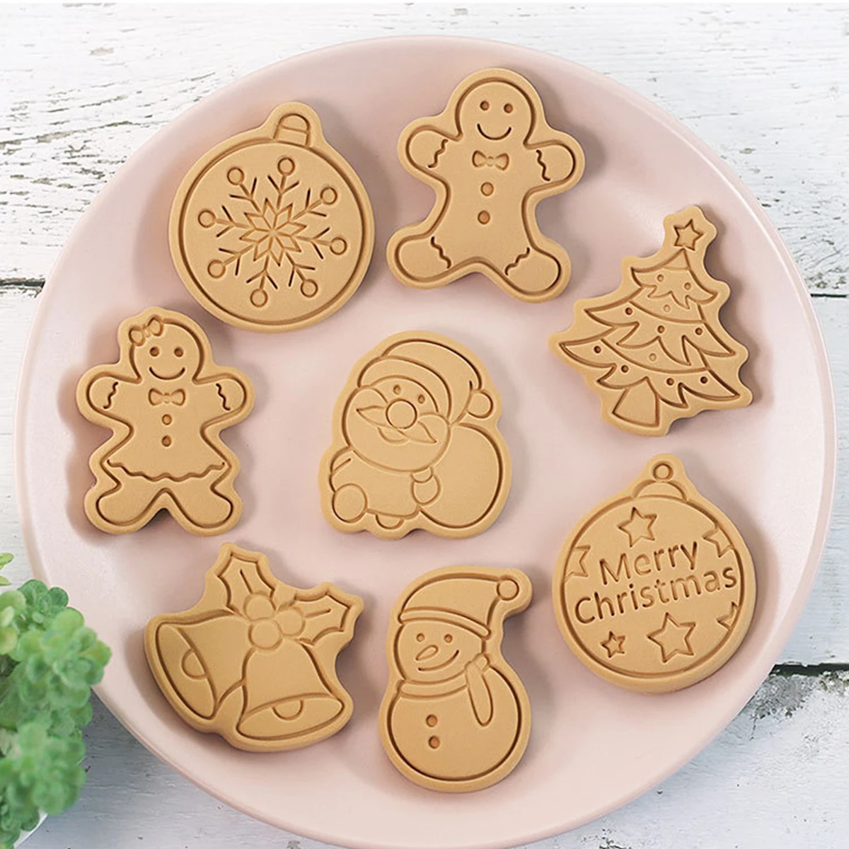 8Pcs Useful Christmas Cookie Cutter Collection Cartoon Gingerbread Man Snowflake Tree Shapes for Fondant Baking and Decorating
8Pcs Useful Christmas Cookie Cutter Collection Cartoon Gingerbread Man Snowflake Tree Shapes for Fondant Baking and Decorating