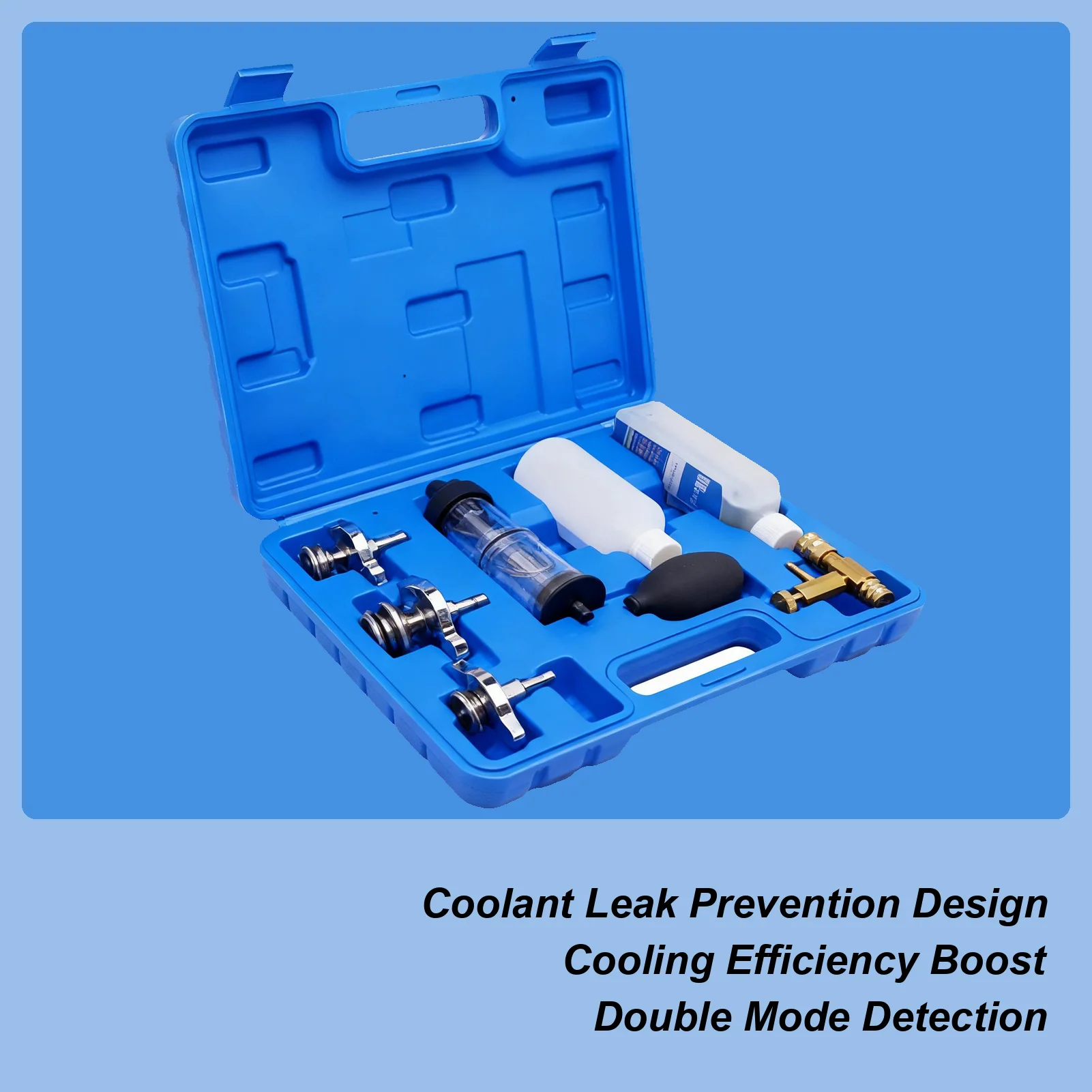 Комплект тестера прокладки головки, инструменты для обнаружения автомобиля, автомобильный тестер утечек для автомобиля, грузовика, дорожного трактора, экскаватора, ремонта двигателя
Комплект тестера прокладки головки, инструменты для обнаружения автомобиля, автомобильный тестер утечек для автомобиля, грузовика, дорожного трактора, экскаватора, ремонта двигателя